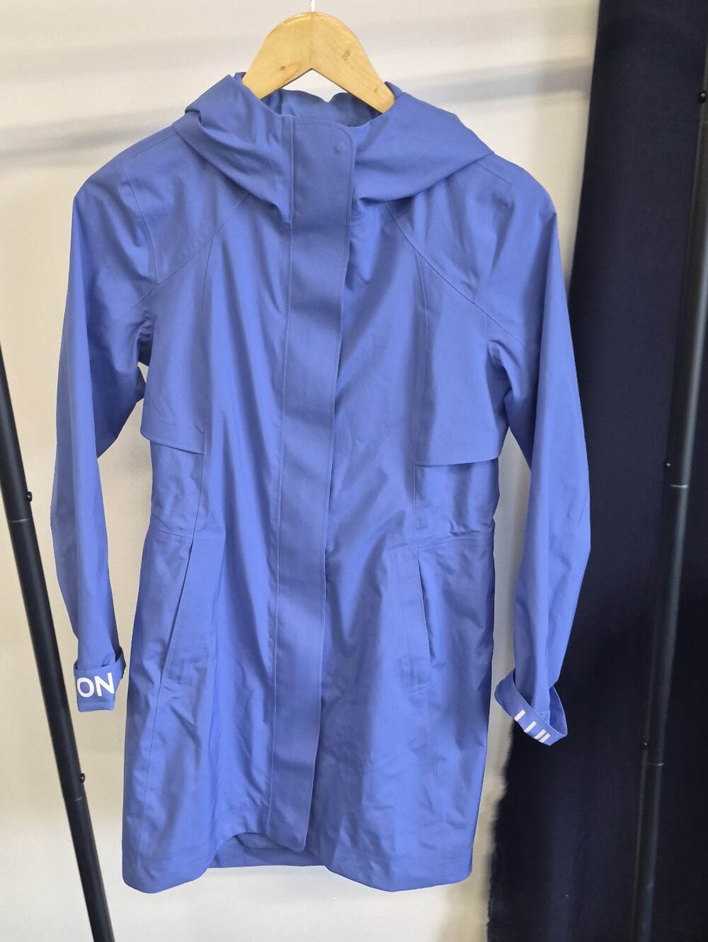 Blue Women's Lululemon Hooded Raincoat Jacket